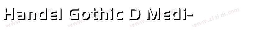 Handel Gothic D Medi字体转换